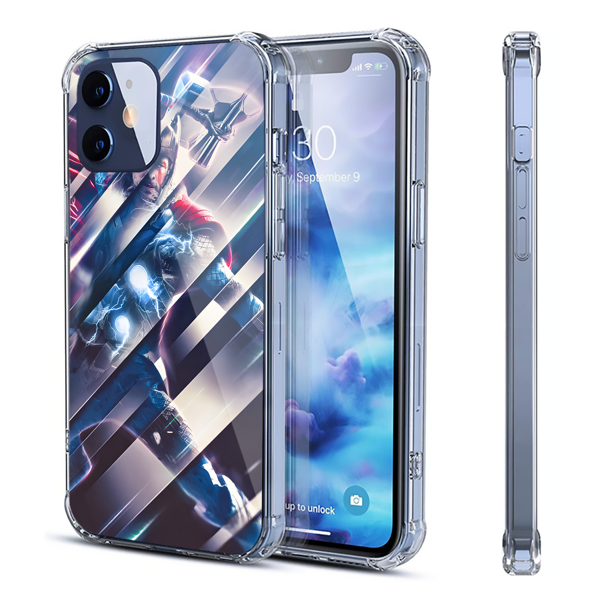 （画像用） アベンジャーズ The Avengers 【iPhone 12シリーズ対応】透明スマホケース（クリアソフトケース）